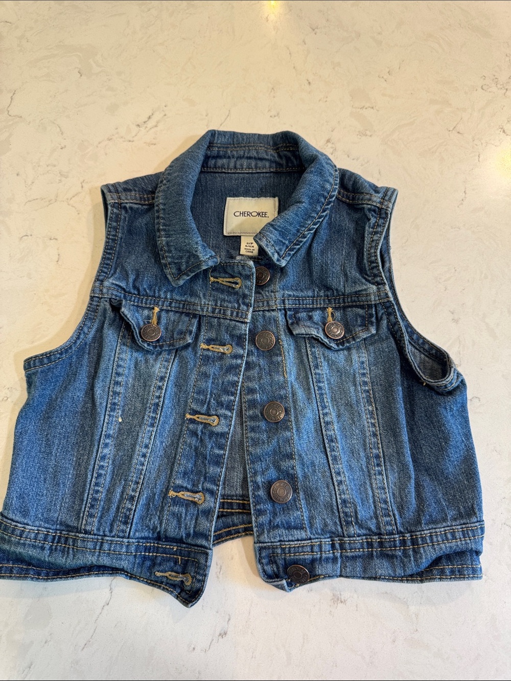 Cherokee Blue Denim Kids Vest